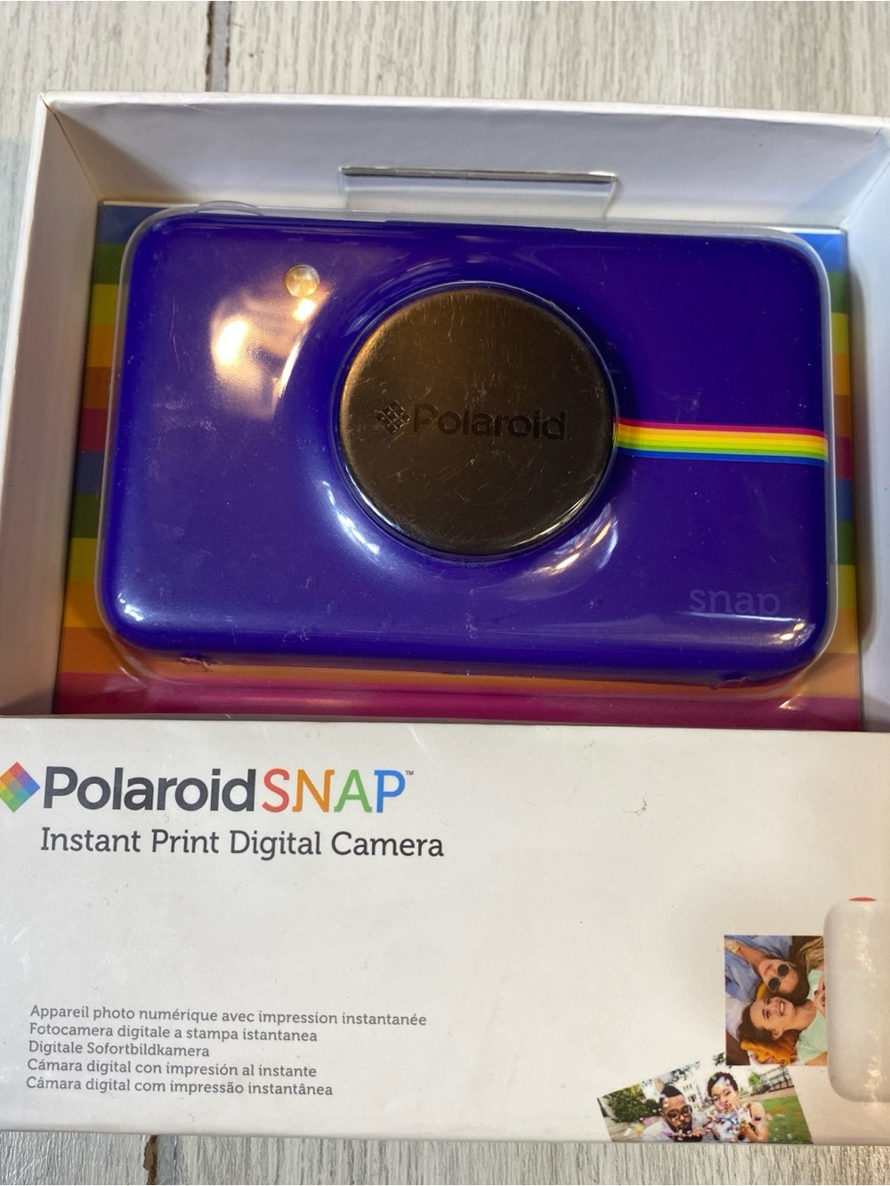 Polaroid Snap Instant Print Digital Camera - Purple / Blue - Brand New in Box!